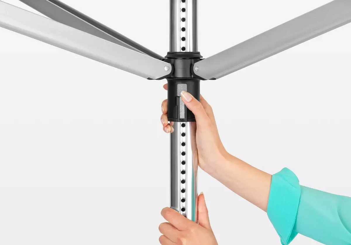 Brabantia 60m Lift-O-Matic Washing Line with Ground Spike | Rotary Clothes Airer