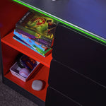X Rocker Carbon Tek 3 Drawer Chest - Black