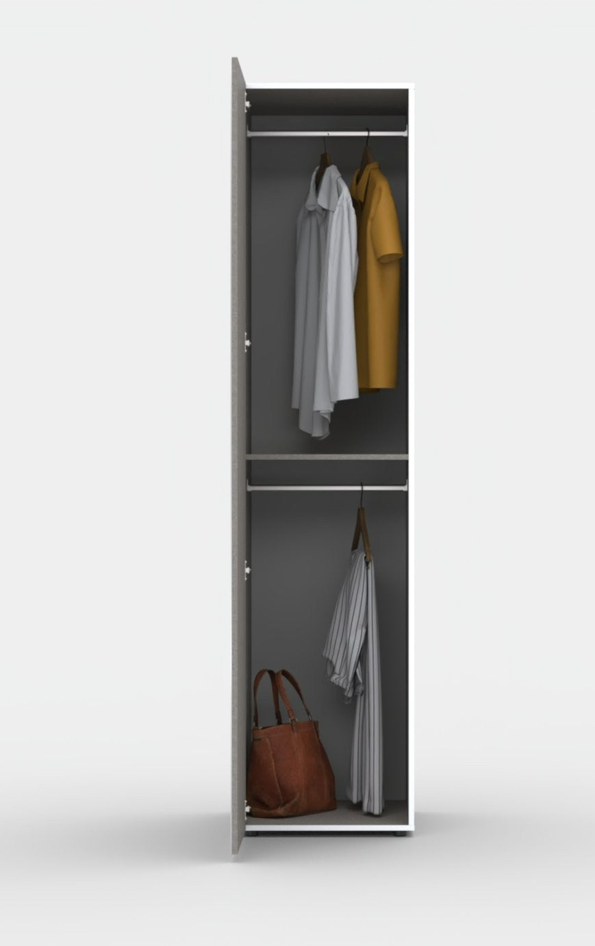 Atlas 1 Door Wardrobe - Oak | Minimalist Visual Style