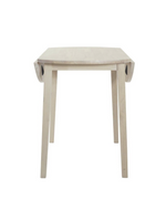 Habitat Kendal Round Solid Wood Drop Leaf Table - White Ash