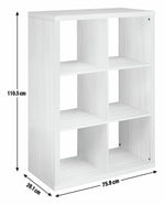 Habitat Squares Plus 6 Cube Storage Unit - White | Organiser Shelf Living Room