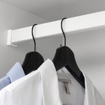 Minato 2 Door 2 Drawer Wardrobe - White | compact white wardrobe