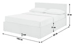 Heathdon Double End Lift Ottoman Bed - Grey