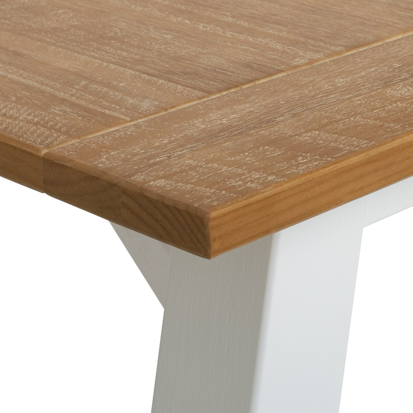 Burford Solid Wood 4 Seater Dining Table - White | Stylish Kitchen Design