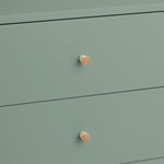 Otto 5 Drawer Tallboy - Sage Green | Stylish Room Arrangement
