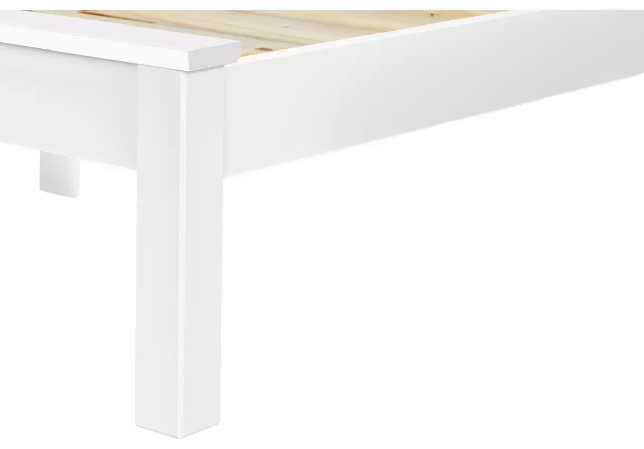Home Aspley Kingsize Wooden Bed Frame - White ( B Grade )