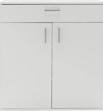 Home Venetia Shoe Storage Cabinet White | Organizer Cupboard for Entryway Shoes