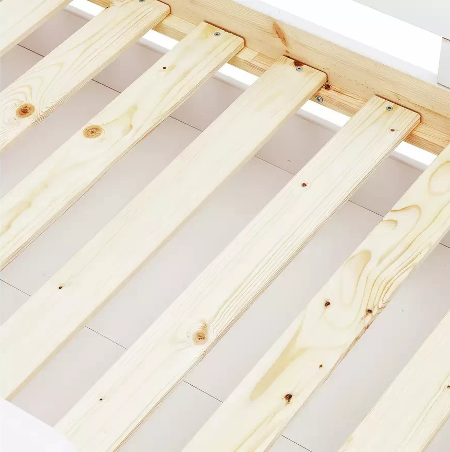 Ellis Toddler Bed Frame with Storage - White | Childrens Bedroom Furniture