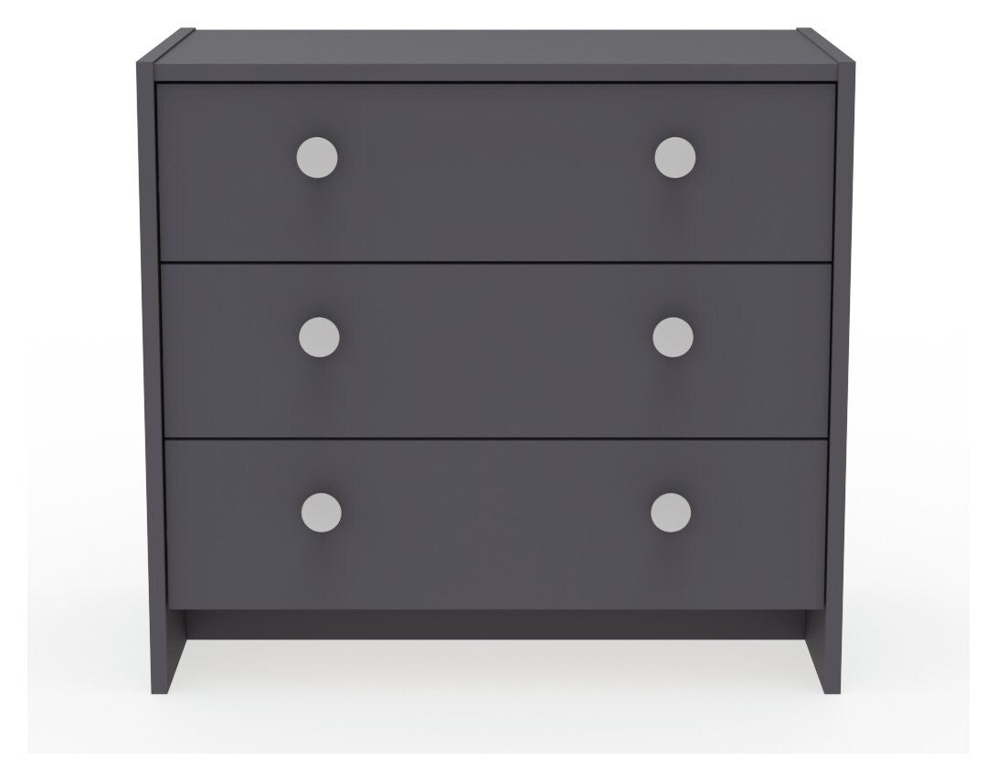 Seville 2 Piece 1 Door Wardrobe Set - Anthracite