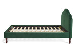 Sophia Kingsize Velvet Bed Frame - Moss Green | Elegant velvet bed