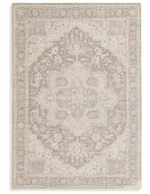 Vintage Effect Neutral Rug 120x170cm | Modern Living Room Floor Rug Carpet