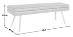 Lex Faux Leather Dining Bench - Tan ( B Grade )