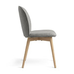 Laurel Pair of Fabric Dining Chairs - Grey | Modern Upholstered Kitchen