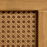 Kids Single Rattan Bed Frame - Oak Stain | natural rattan bed kids