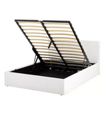 Home Lavendon Kingsize End Lift Ottoman Bed - White (S)