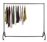 Heavy Duty 6 Feet Wide Clothes Rail Black | Garment Hanging Rail Clothes Storage