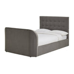 Home Bentley Superking 2.1 Sound TV Ottoman Bed - Grey |Bed with Sound System
