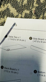 Habitat Concrete Style Office Desk - Grey ( B Grade 20878 )