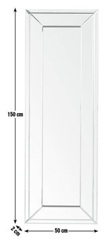 Home Bevelled Full Length Wall Mirror - 150x50cm