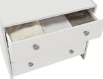 Seville 3 Drawer Chest - White | Bedroom Storage Unit for Clothes & Accessories