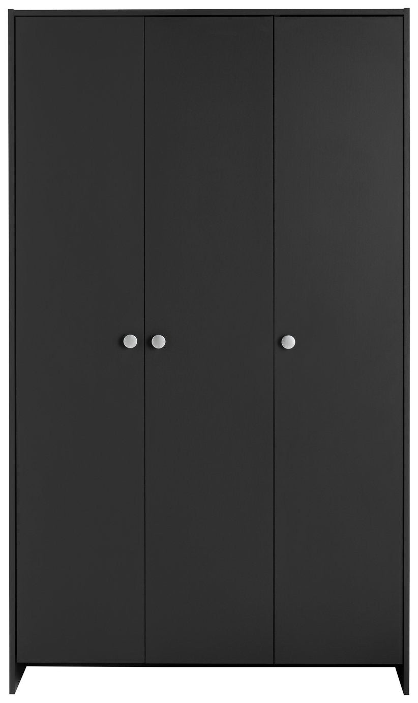 Home Seville 3 Door Wardrobe - Anthracite (B Grade 1092.)