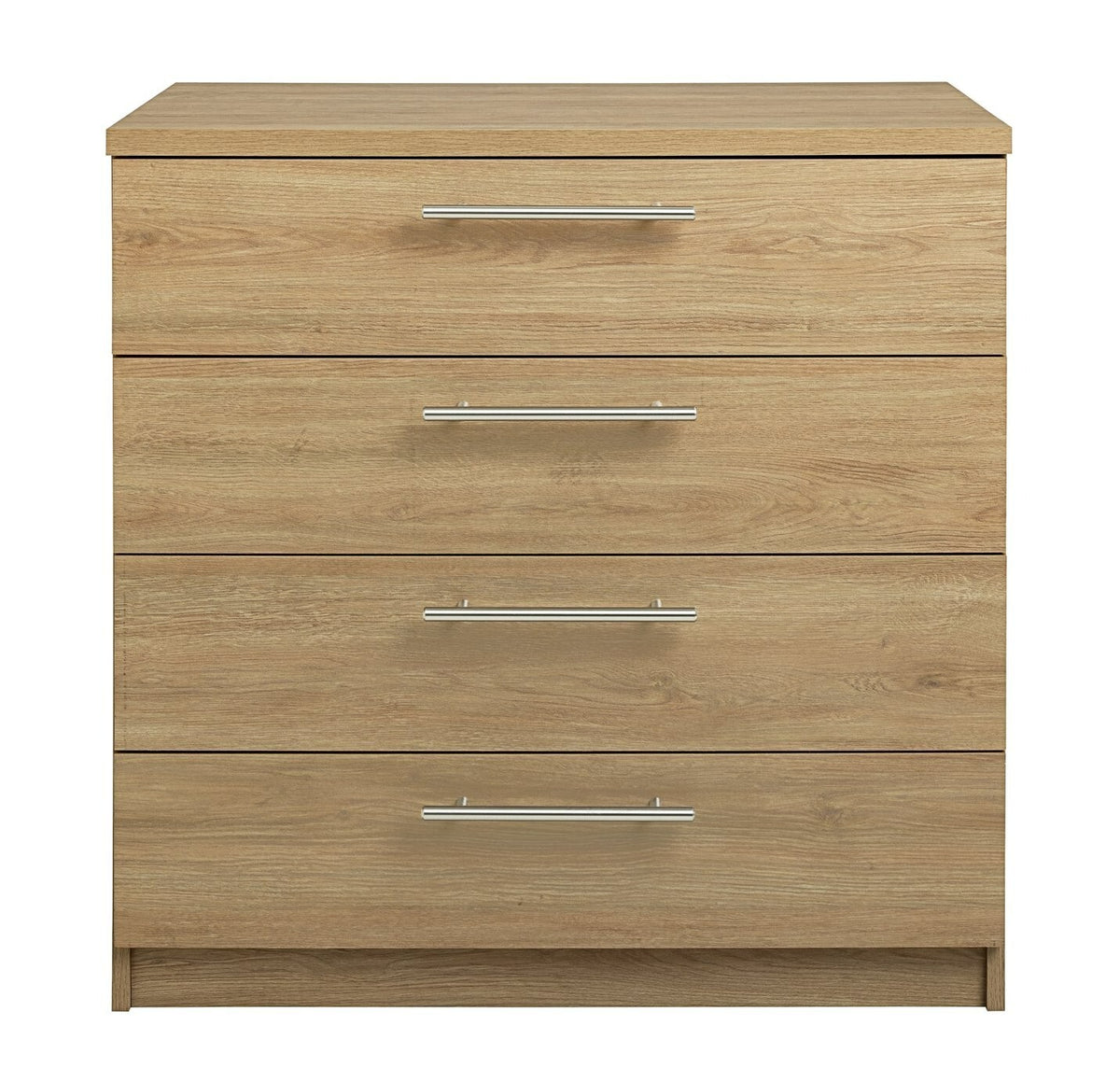 Home Brisbane 4 Drawer Chest Oak ( B Grade-1019.)