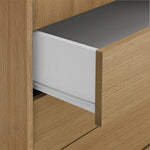 Home Malibu 2 Door 3 Drawer Wardrobe - Oak Effect | Warm Wood Aesthetic