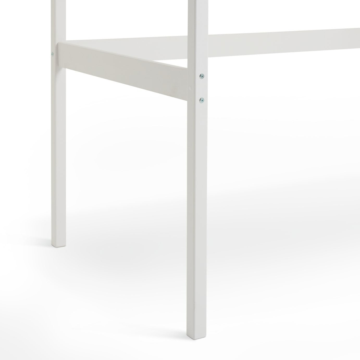 Ronnie High Sleeper Single Bed Frame - White | Space-saving high sleeper bed