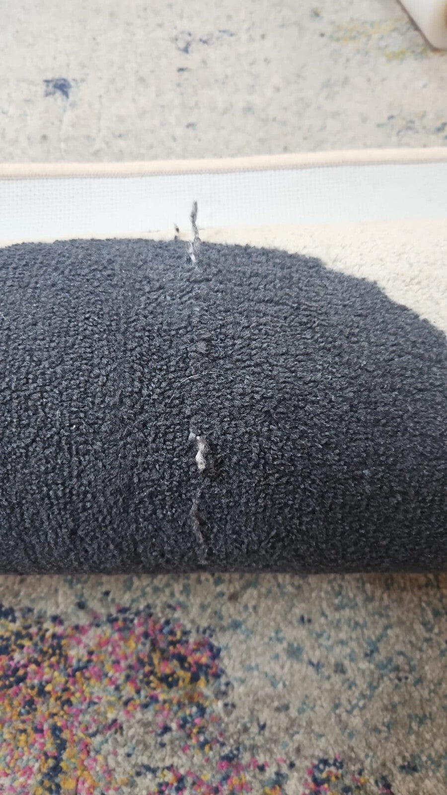 Habitat Mid Century Mini Geo Rug - Grey & White - 160x230cm ( B Grade 30621 )