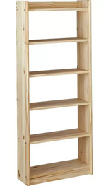 Home Narrow Shelving Unit Pine | Slim Storage Shelving Rack Furniture