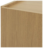 Seville 2 Door Shoe Storage Cabinet - Oak