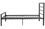 Home Avalon Small Double Metal Bed Frame Black | Sturdy Modern Bedroom Furniture