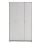 Kids Juno 3 Door Wardrobe - White | Spacious 3 Door Closet in White