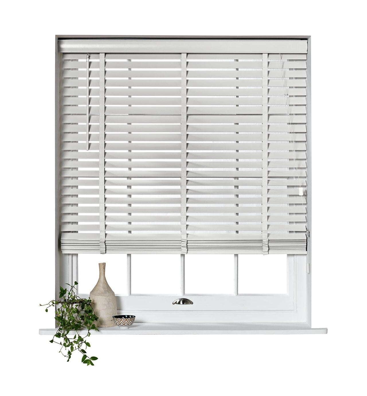 Elliott 50mm Wooden Tape Venetian Blind - White