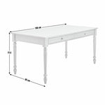 Home Bess Solid Wood 6 Seater Dining Table - Oak | Modern Family Dining