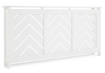 Chevron Large Radiator Cover White | Modern Decorative Cover