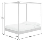 Akari 4 Poster Kingsize Wooden Bed Frame - Natural | King size poster bed