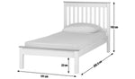 Home Aspley Single Wooden Bed Frame - Oak ( B Grade )