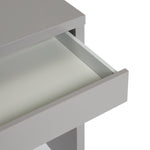 Habitat Jenson Grey Gloss Dressing Table Desk â€“ Modern Hollow ( B Grade 29716 )