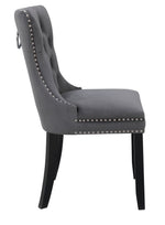Home Princess Velvet Dining Chair - Charcoal | Comfort Stylish Seating Interior