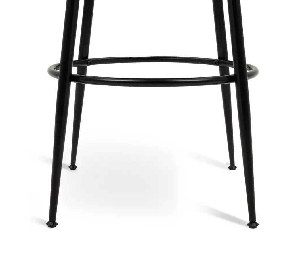 Habitat Hermione Fabric Bar Stool - Grey