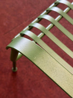 Indu 2 Seater Metal Garden Bench - Green (S)