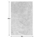Habitat Noodle Shaggy Plain Rug - Cream - 160x230cm