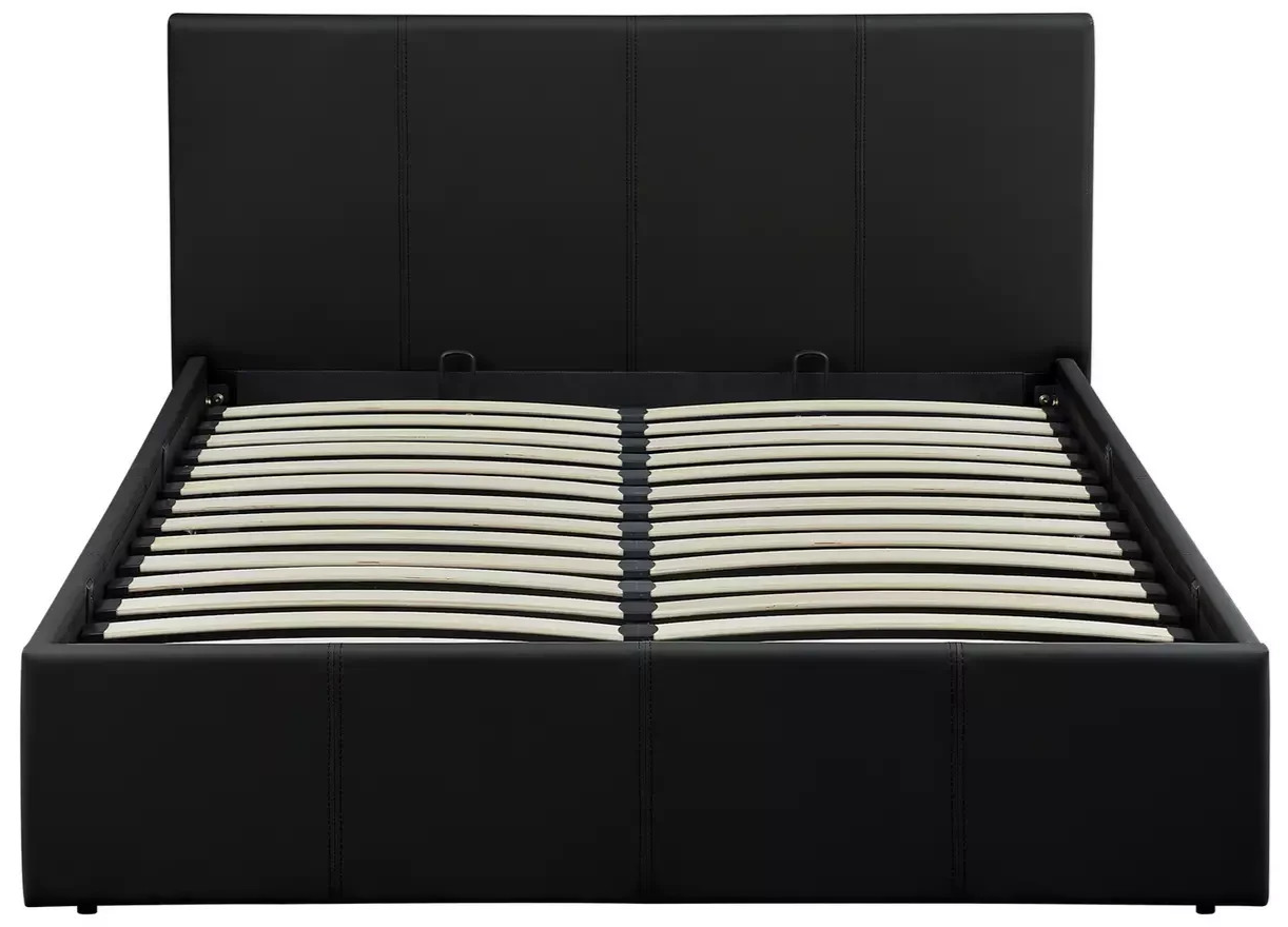 Home Lavendon Double End Open Ottoman Bedframe - Black ( B Grade )
