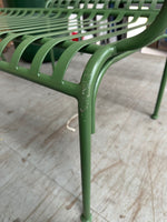 Indu 2 Seater Metal Garden Bench - Green (S)