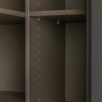 Munich Corner 1 Door Mirror Wardrobe - Anthracite | Organized Clothing Area