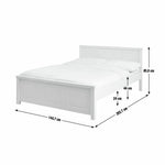 Home Grayson Double Bed - White | Modern Bedroom Style