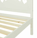 Mia Single Bed Frame - White With Memory Foam Mattress