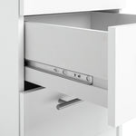 Brisbane 3 Drawer Bedside - White