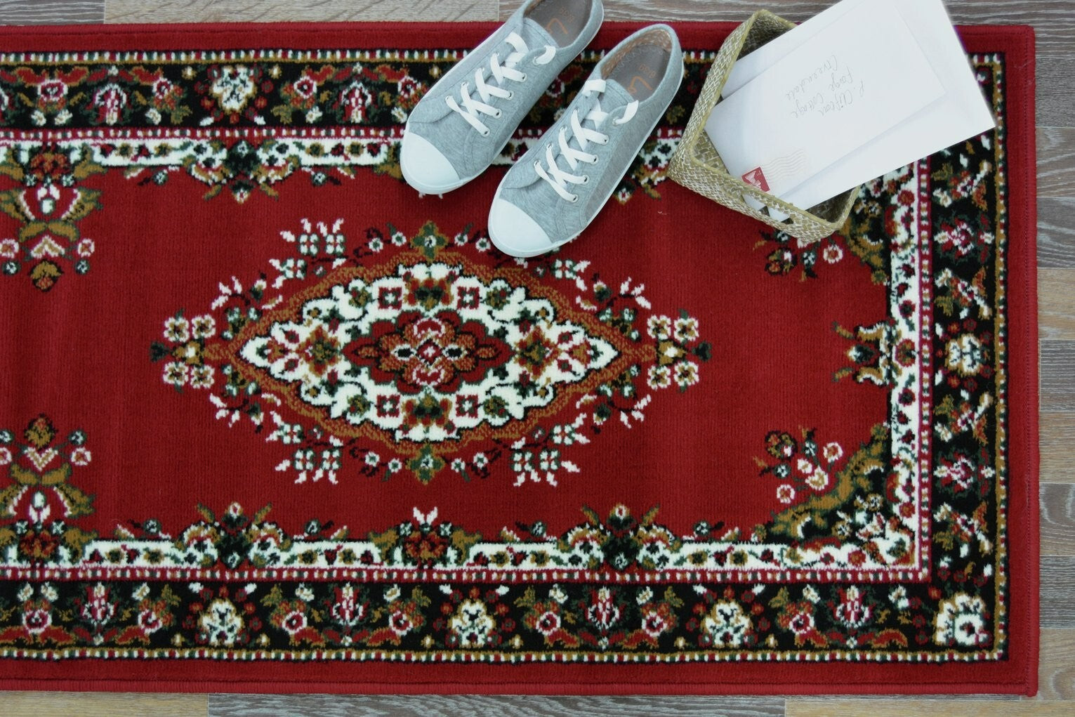 Homemaker Traditional Medallion Rug - 160x230cm - Red